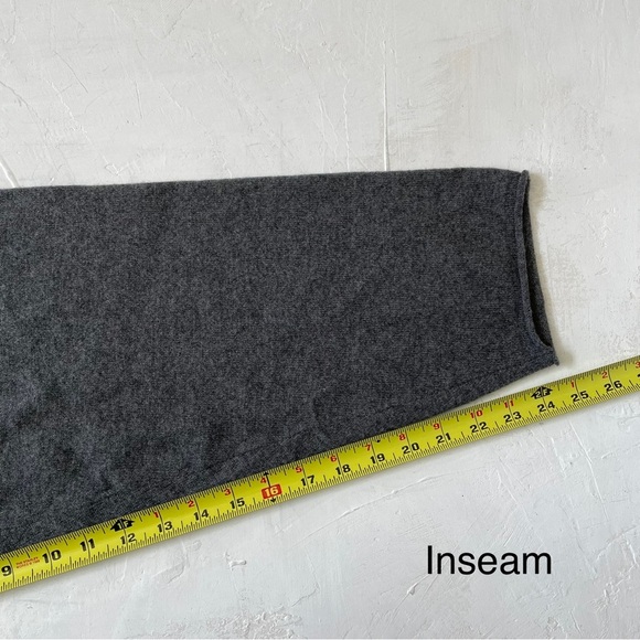 Oats Cashmere by Debra Haybum 100% Cashmere Gray Pants Size L NWT - Picture 7 of 9